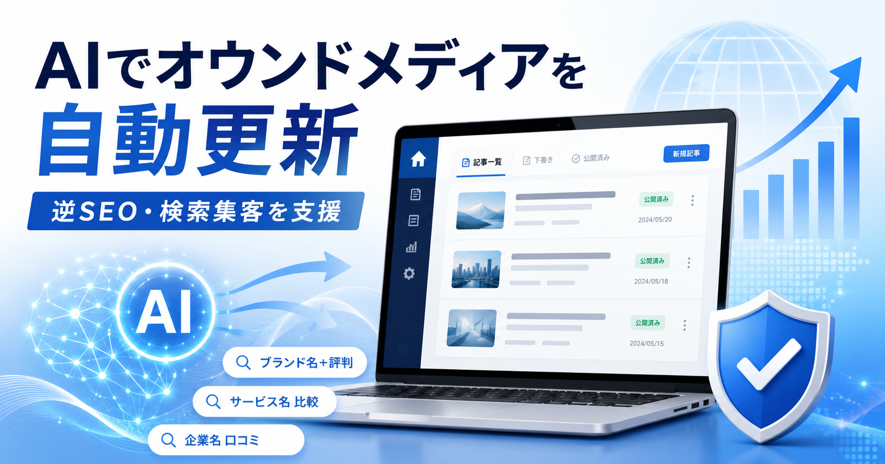 オウンドメディアの自動更新は逆SEOにも有効？幅広い検索ワードから集客しながら更新負担を減らす方法